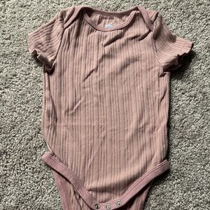 Cloud Island Ribbed Purple Kids Bodysuit